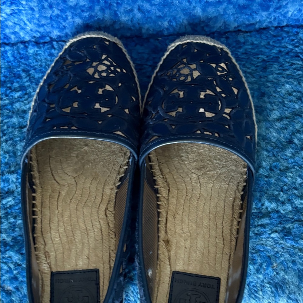 Tory Burch Blue Espadrilles with Chic Design